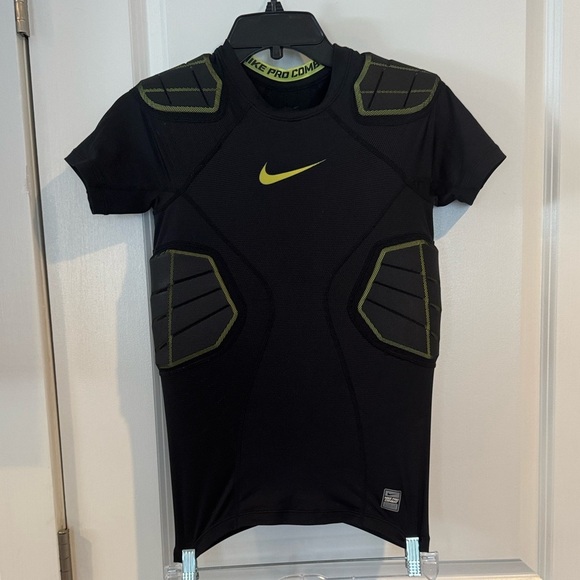 Nike Pro Combat Hyperstrong padded 4 pad compression football shirt dri-fit - Picture 2 of 12